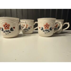 Stoneware By Hearthside, Cumberland / Branbleberry Cup/mug set of 4 cottagecore